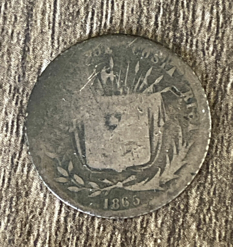 Read more about the article Costa Rica 10 centavos 1865 Scare