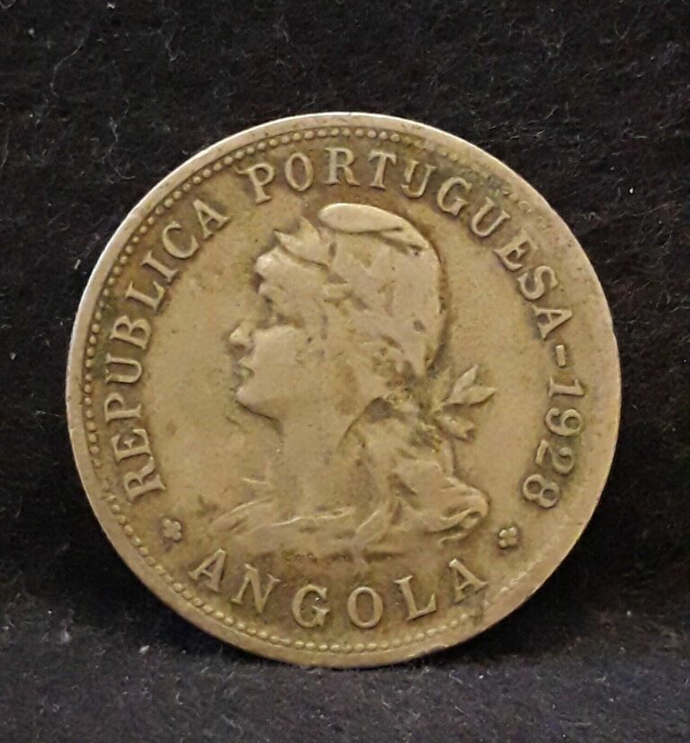 Read more about the article 1928 Portuguese Angola (Colony) 50 centavos  KM-69 (AN10)