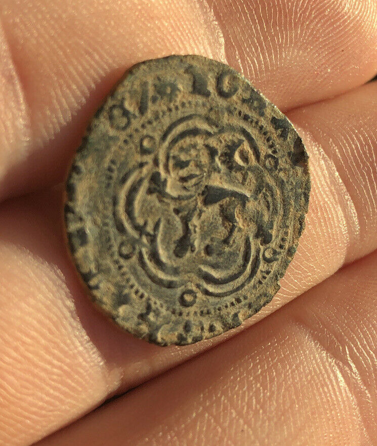Read more about the article 1300s LION and CASTLE Pirate Cob Coin REAL Spanish Colonial Shipwreck Treasure Old