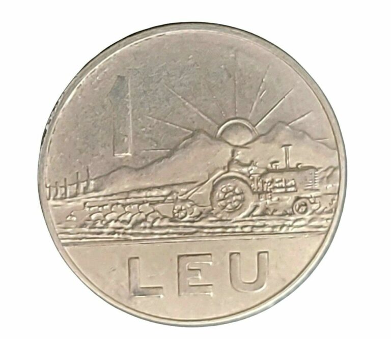 Read more about the article 1966 Romania 1 Leu Coin *Soviet Occupation Nickel Clad Steel AU Details