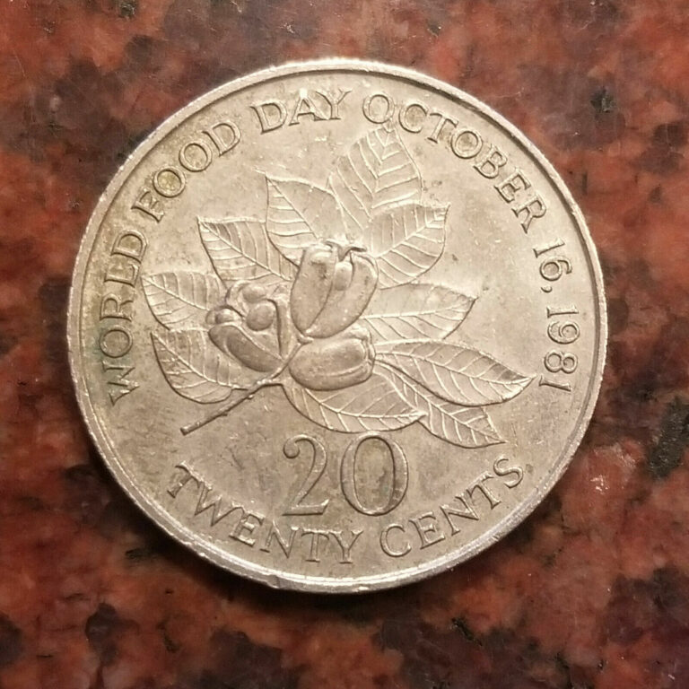 Read more about the article 1981 JAMAICA 20 CENTS COIN – #A6993