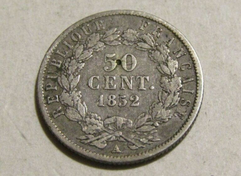 Read more about the article France 1852-A 50 Centimes Silver Coin