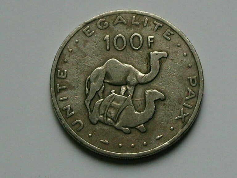 Read more about the article Djibouti (Africa) 1977 100 FRANCS Coin with Desert Camel Animal