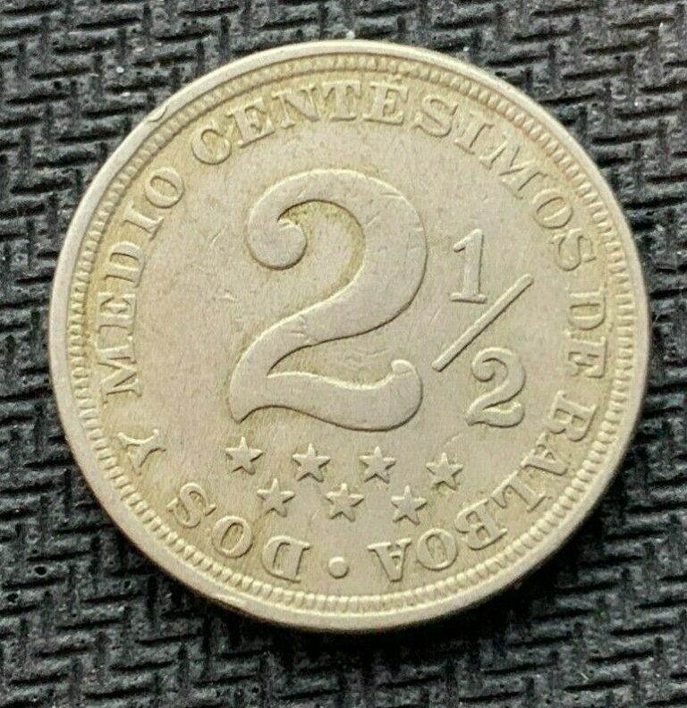 Read more about the article 1916 Panama  2 1/2 Centesimos Coin XF  ( Mintage 800K ) Rare World Coin   #C1075