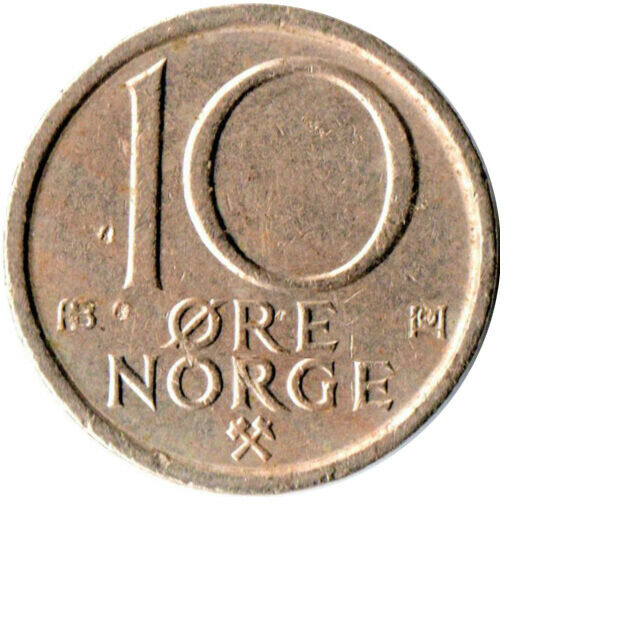 Read more about the article NORWAY  10 Ore  1978  Copper-Nickel  #WT1469