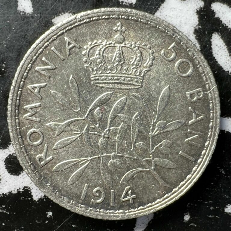 Read more about the article 1914 Romania 50 Bani Lot#W1058 Silver! High Grade! Beautiful!