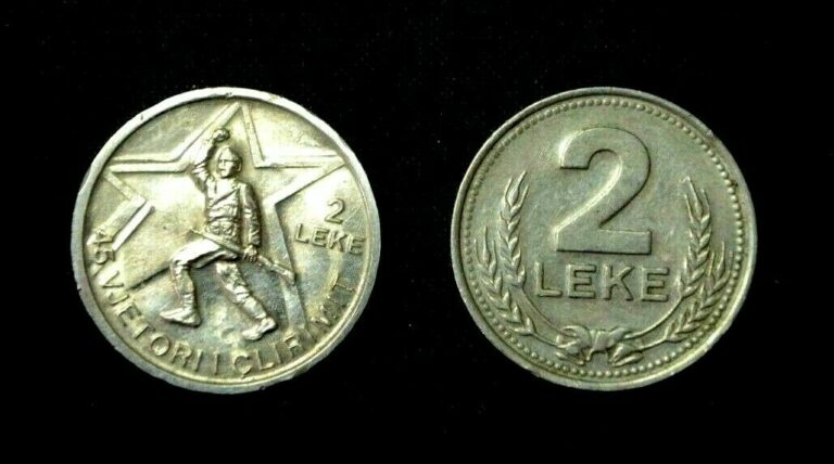 Read more about the article Albania Coins 1989  2 Lek Two Variants Good Condition USED