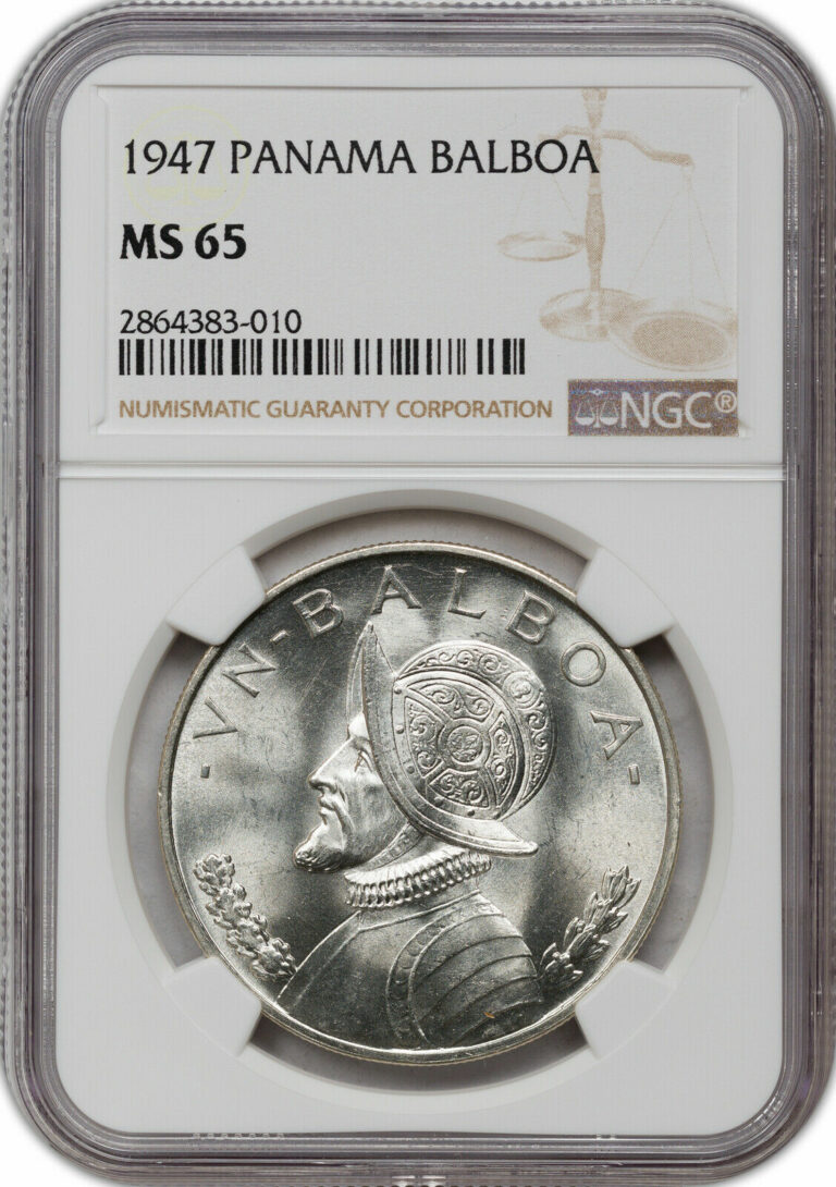 Read more about the article 1947 PANAMA BALBOA MS 65 NGC COIN