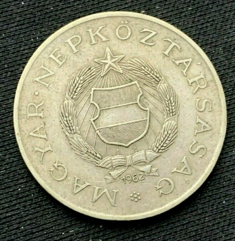 Read more about the article 1962 Hungary 2 Forint Coin XF+    Copper Nickel Zinc   #K197