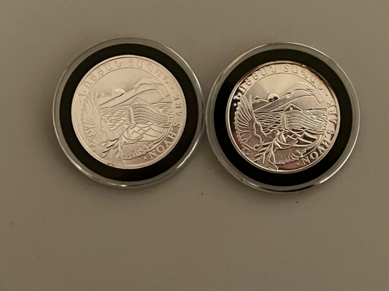 Read more about the article 2 Armenian Armenia Silver ounce coins 500 dram