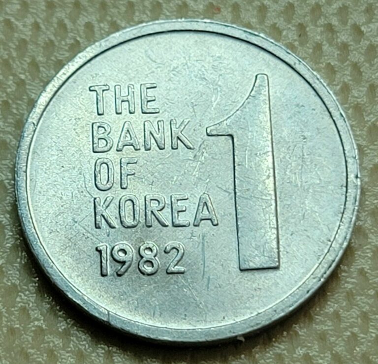 Read more about the article 1982 Bank of South Korea Coin 1 Won  Uncirculated  Free Ship-6