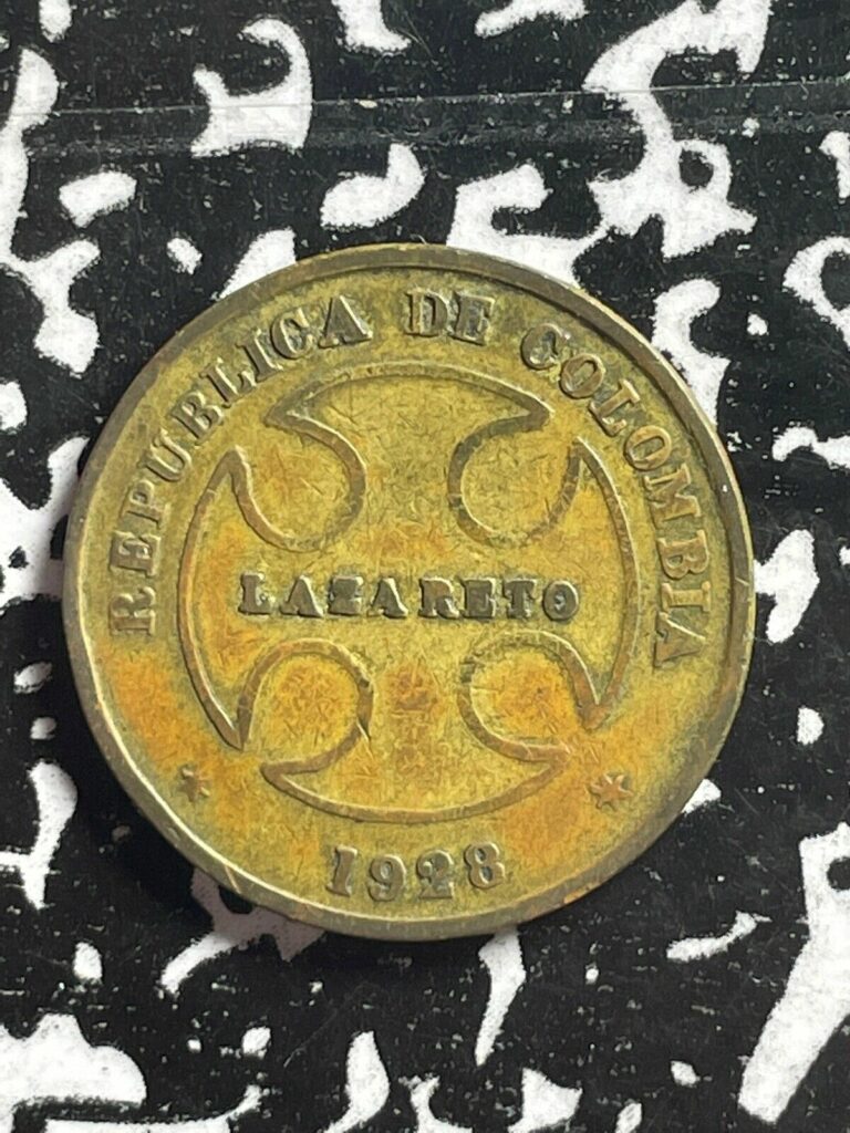 Read more about the article 1928 Colombia Leper Colony 50 Centavos Lot#W0940