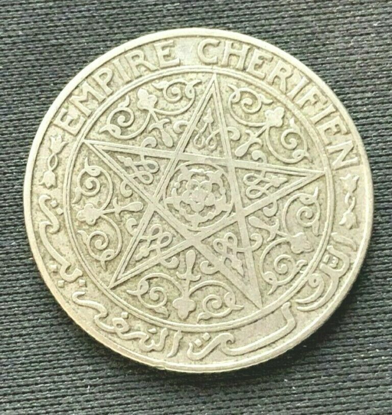 Read more about the article 1921 Morocco 1 Franc Coin AU     Nickel World Coin   #C149