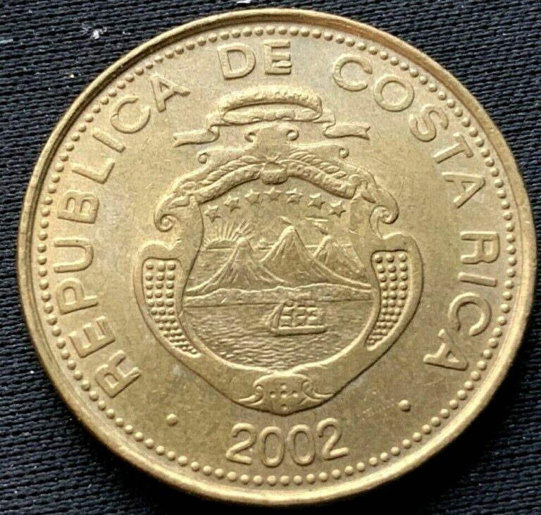 Read more about the article 2002 Costa Rica  50 Colones Coin XF +   brass   #K895