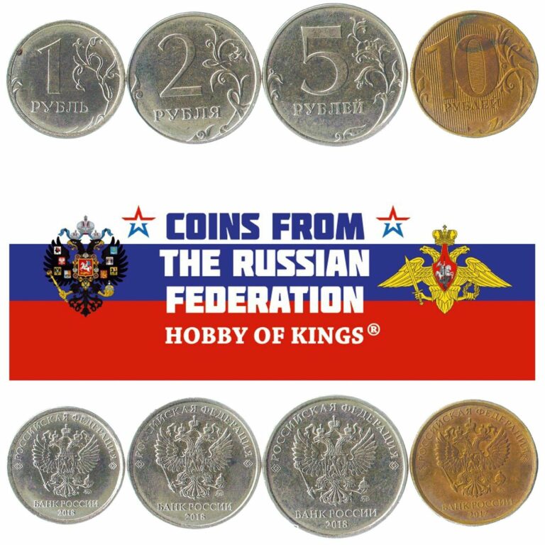 Read more about the article SET OF 4 COINS FROM RUSSIA. 1  2  5  10 RUBLES. 2016-2020. RUSSIAN CURRENCY