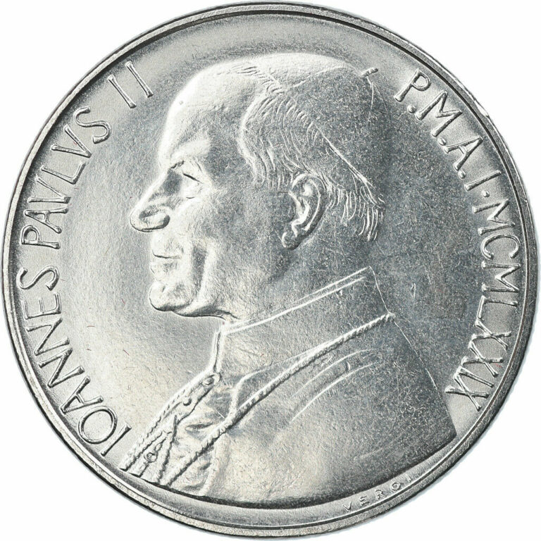 Read more about the article [#915288] Coin  VATICAN CITY  John Paul II  50 Lire  1979  Roma  MS  Stainless