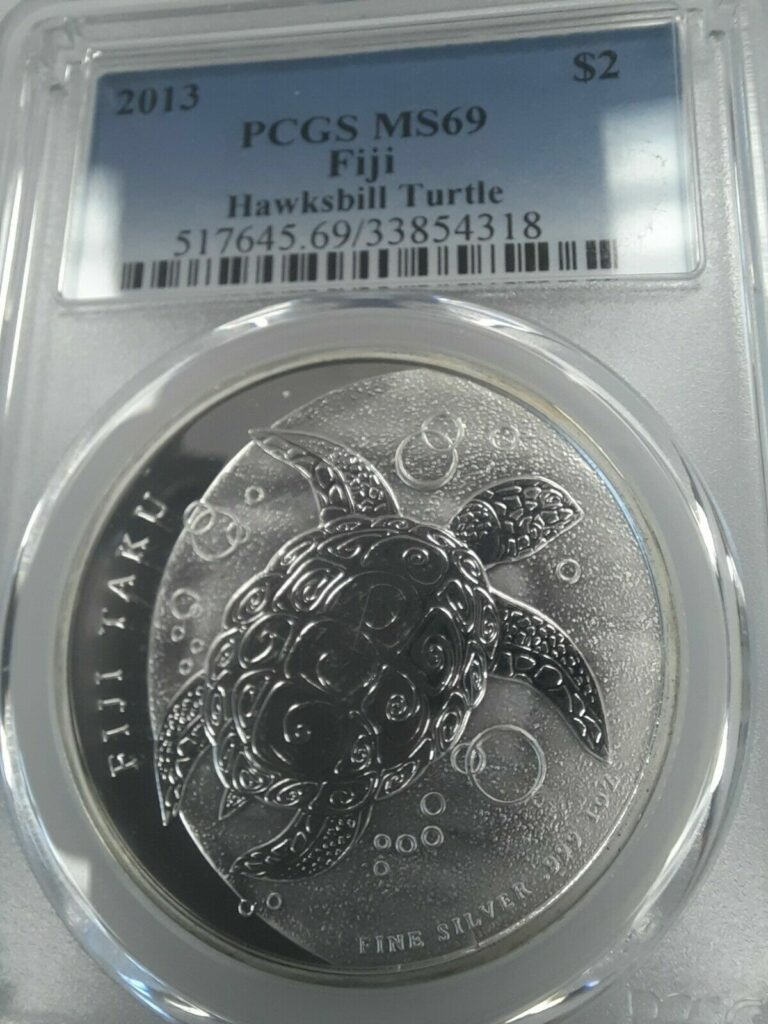 Read more about the article 2013 MS69 Niue Hawksbill Turtle 1 Oz Silver Coin  PCGS Blue Label  Free Shipping