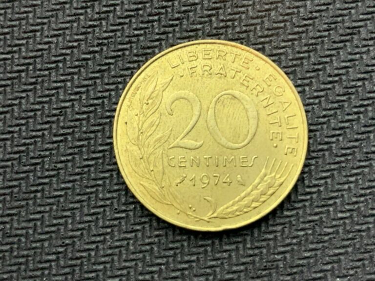 Read more about the article 1974 France 20 Centimes Coin        #B967