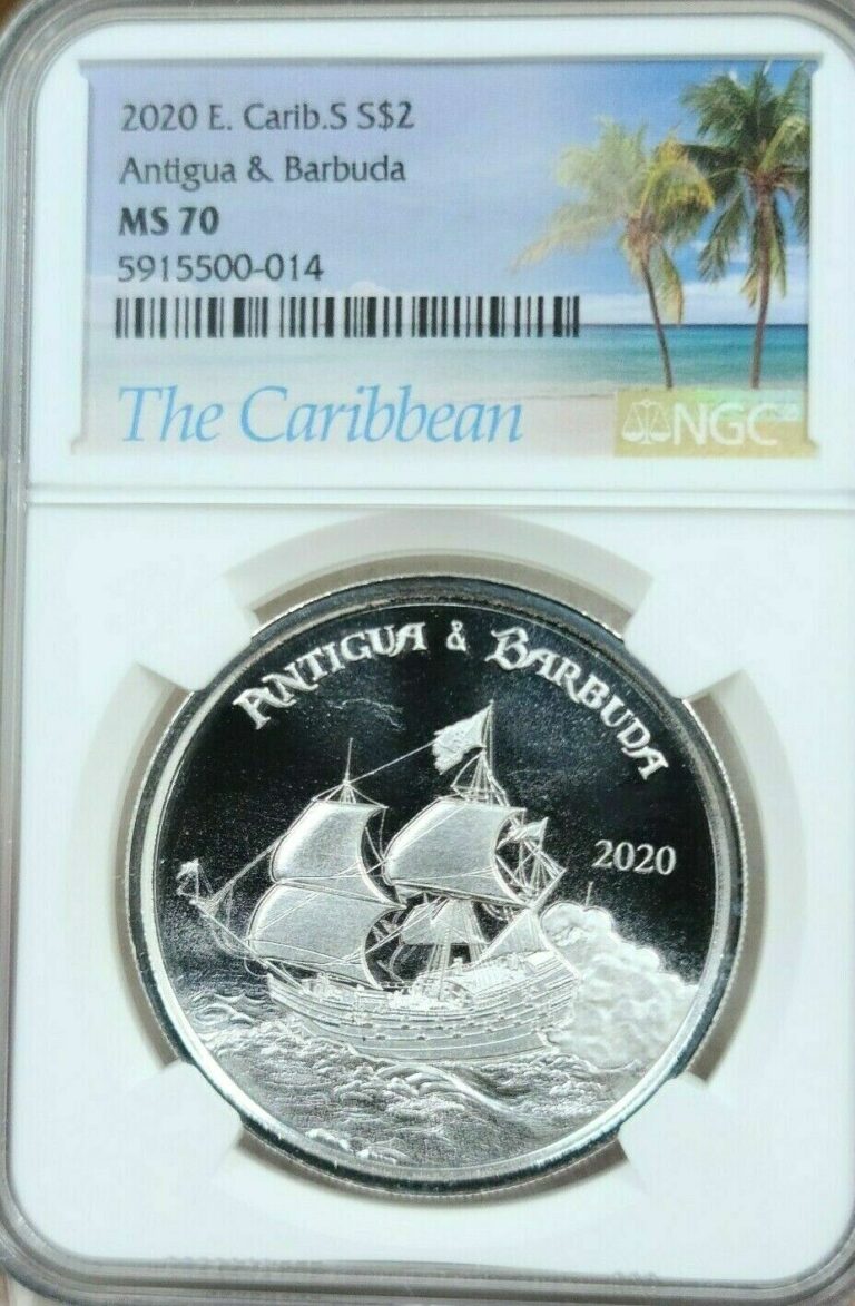 Read more about the article 2020 EAST CARIBBEAN STATES SILVER 2 DOLLARS ANTIGUA and BARBUDA NGC MS 70 BEAUTY