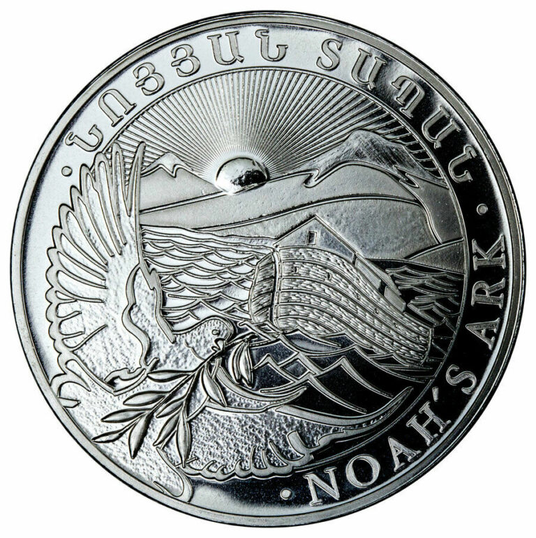 Read more about the article 2022 Armenia Noah’s Ark 1 oz Silver Dram500 Coin GEM BU SKU66587