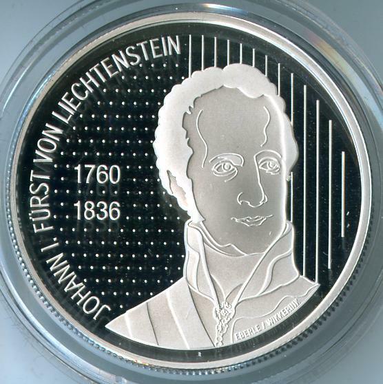 Read more about the article Liechtenstein 2006 Johanni Furst 10 Frank Silver Coin Proof