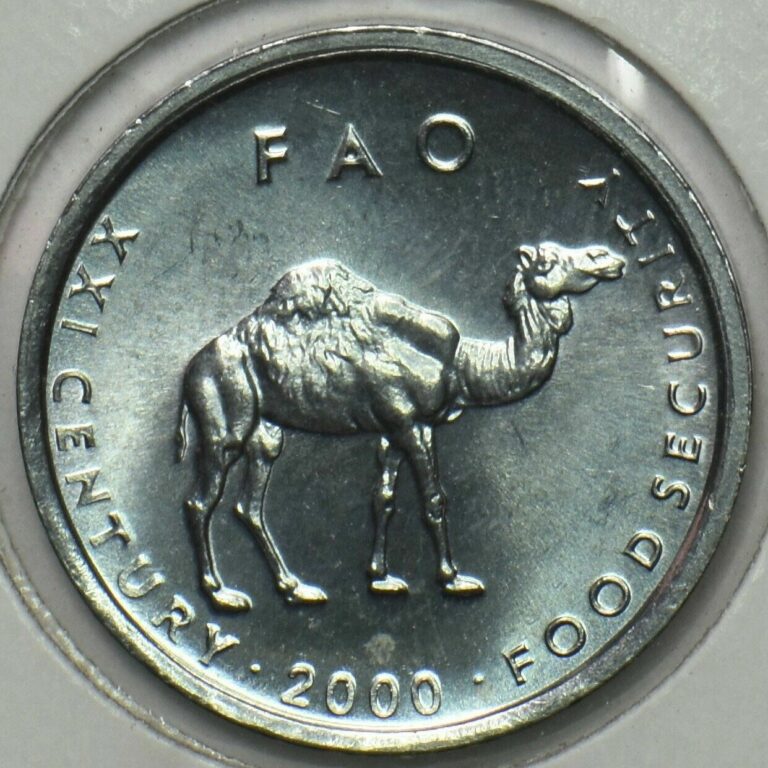 Read more about the article Somalia 2000 10 Shillings Camel animal BU FAO 190667 combine shipping