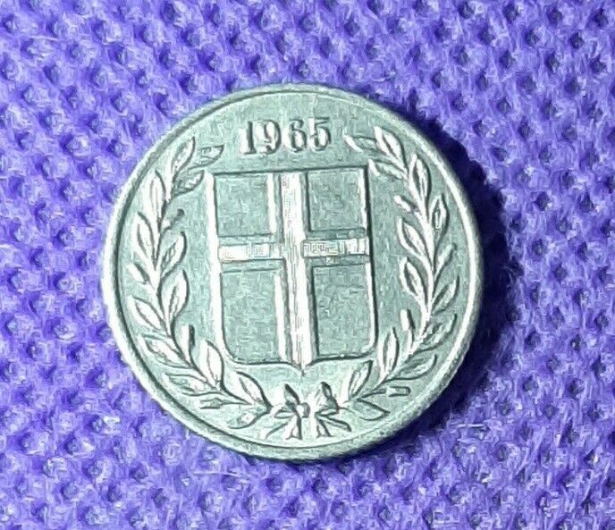 Read more about the article 1965 Iceland 25 Aurar coin