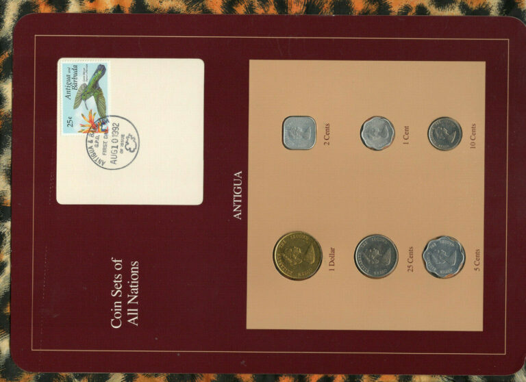 Read more about the article Coin Sets of All Nations Antigua E.C.1981-1994 UNC 10 cents 1994 Scarce AUG10 92