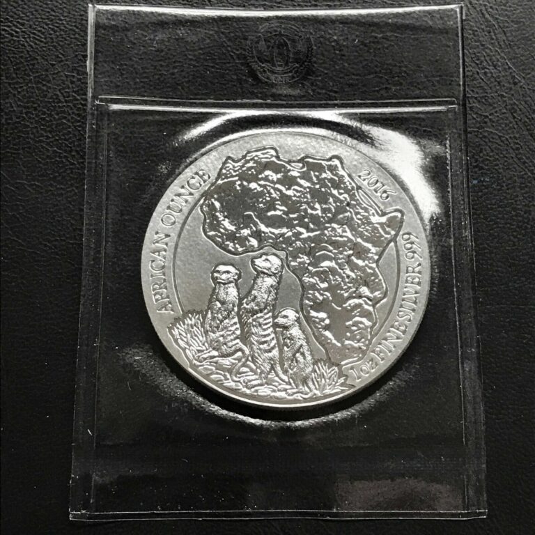 Read more about the article 2016 Rwanda African Meerkat 1 oz Silver Coin in original mint sealed pack