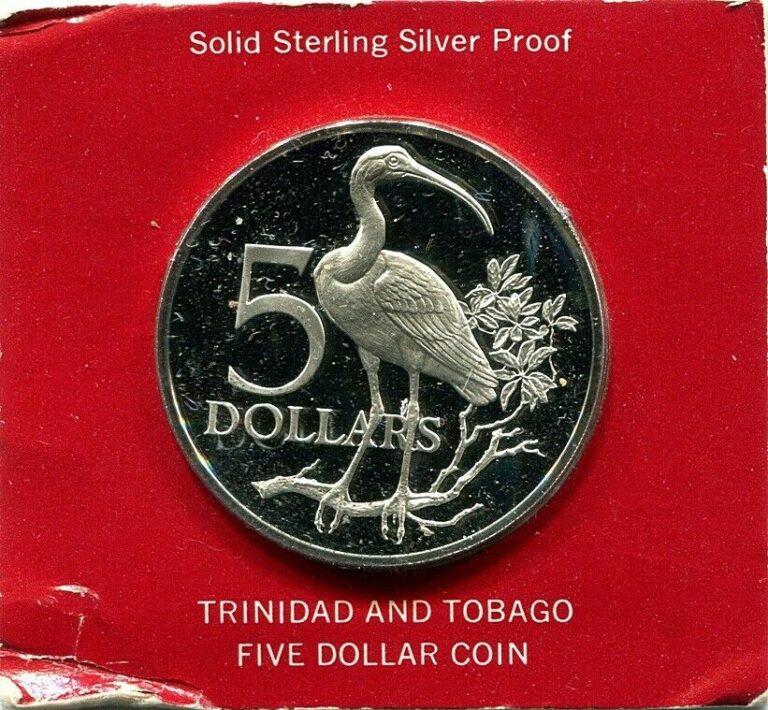 Read more about the article Trinidad and Tobago 1973 “Scarlet Ibis” Five Dollar Proof Sterling Silver Coin