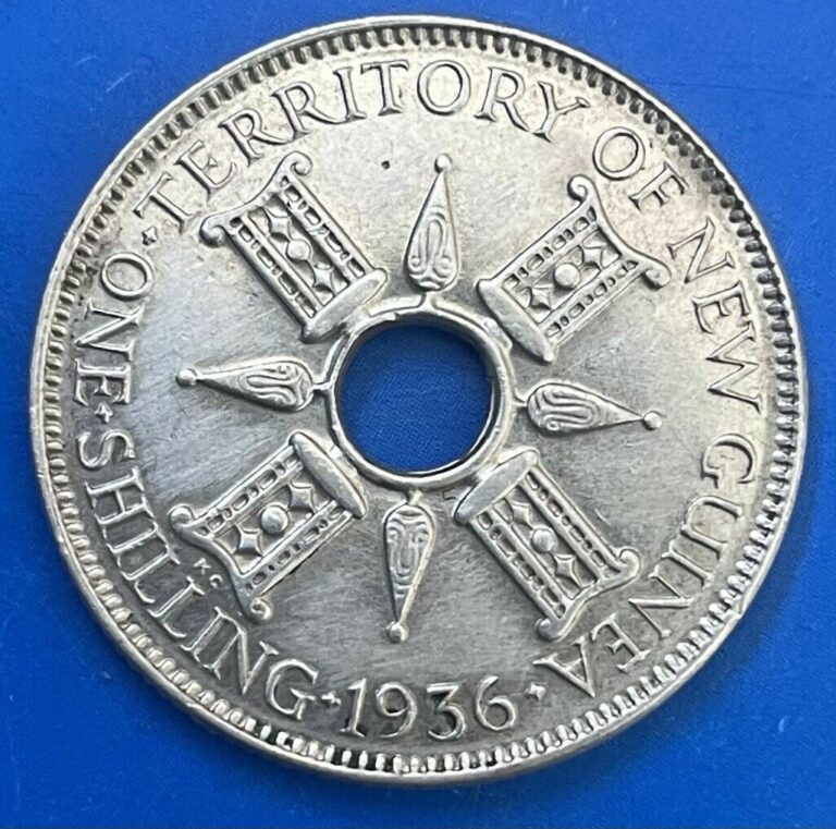 Read more about the article 1936 Papua New Guinea Shilling.. 92.5% Silver Coin