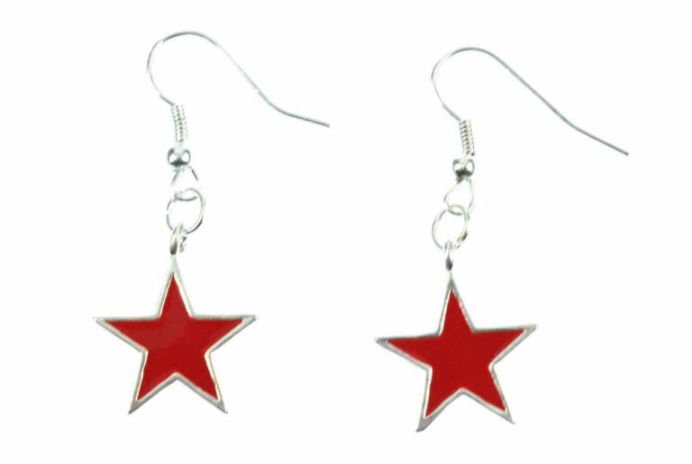 Read more about the article Star Stars Earrings Miniblings Hanging Christmas Star Enamel Red Che Cuba