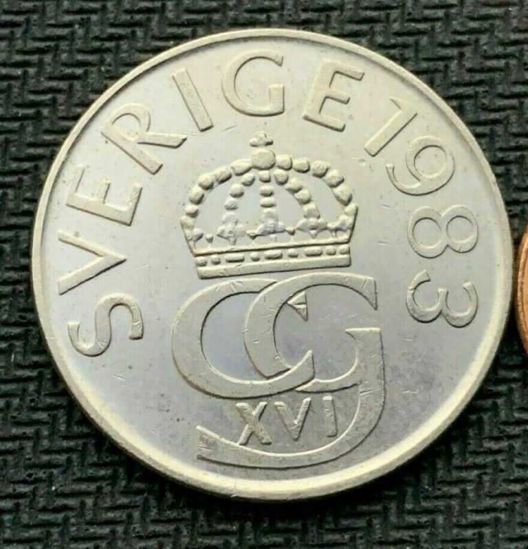 Read more about the article 1983 Sweden 5 Kronor Coin UNC   High Grade World Coin   #B911