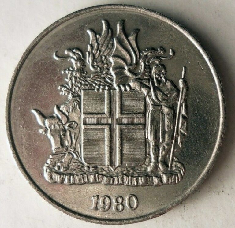 Read more about the article 1980 ICELAND 10 KRONUR – AU/UNC – Excellent Coin – FREE SHIP – BIN LLL