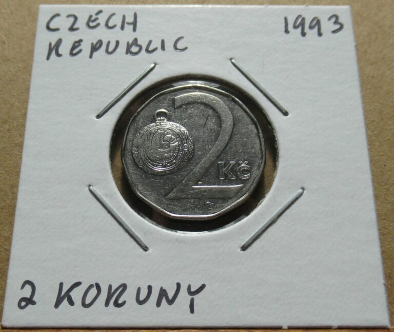 Read more about the article Czech Republic 2 Koruny 1993 Coin in 2×2 Flip B0704