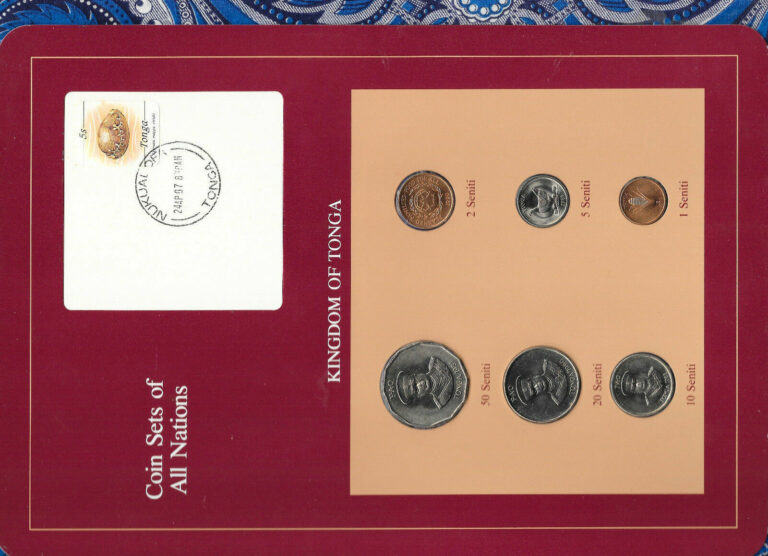 Read more about the article Coin Sets of All Nations Tonga UNC 1 2 20 Seniti 1990 5 10 50 Seniti 1981