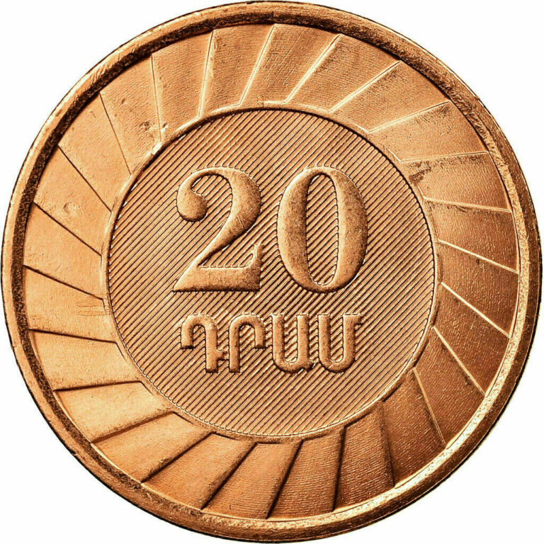 Read more about the article ARMENIA 2003 20 dram coin BRILLIANT UNCIRCULATED lowest price in USA