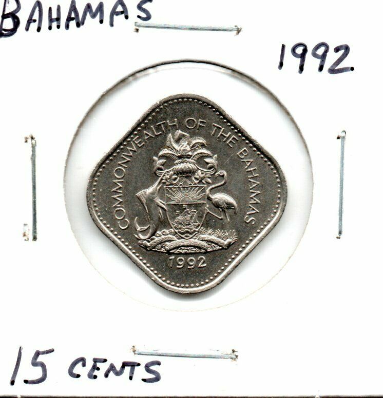 Read more about the article BAHAMAS FIFTEEN CENTS CIRCULATED COIN 1992 as pictured