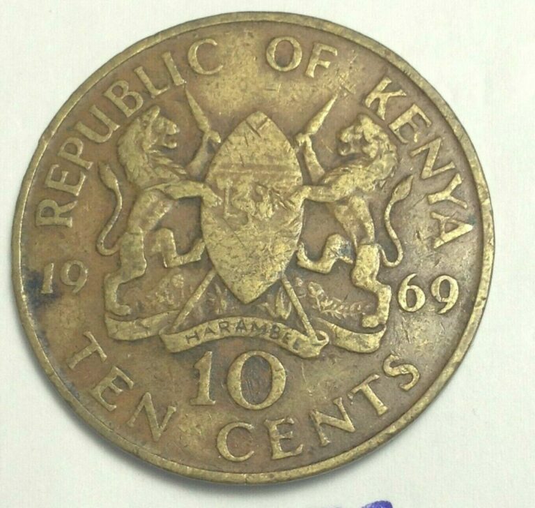 Read more about the article 1969 KENYA TEN CENT  COIN LOT 377