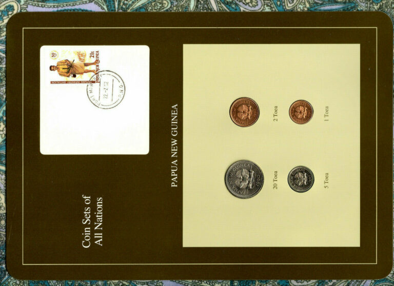 Read more about the article Coin Sets of All Nations Papua New Guinea UNC 1990 UNC 1  2  5  20 Toea