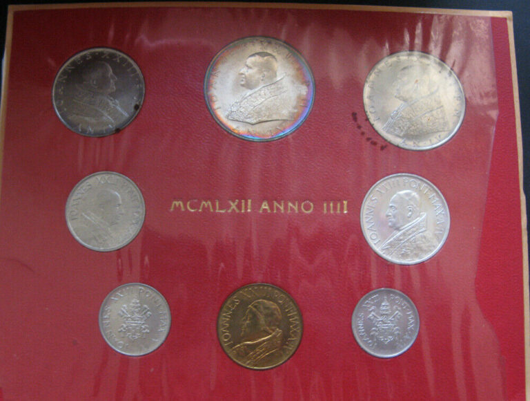 Read more about the article Vatican #  Vatican City  Coins Set 1962. RARE. UNC.
