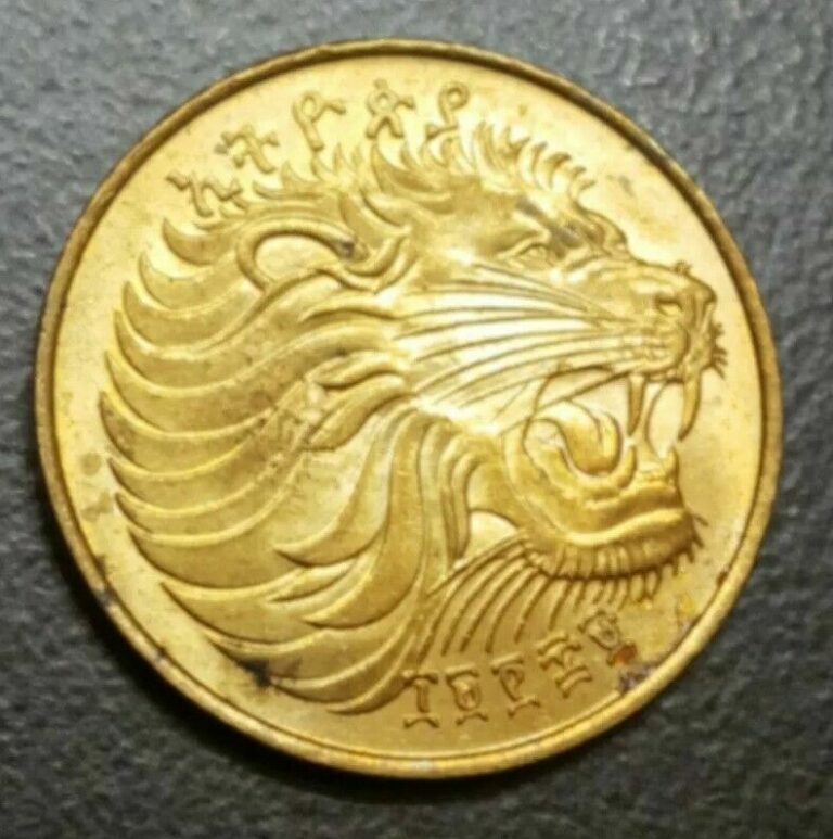 Read more about the article 2008 ETHIOPIA 10 CENTS Santeem AU COIN KM 45.3 (2004-2012) LION ANIMAL THEMATIC