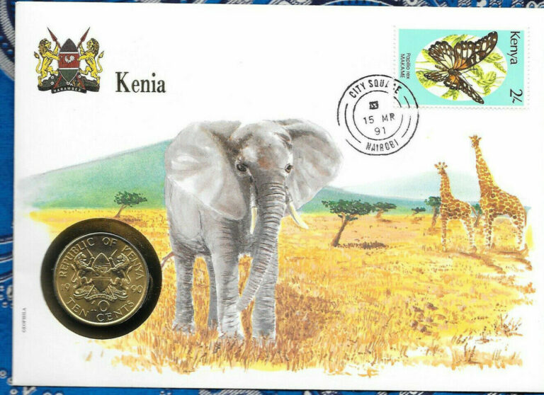 Read more about the article E Coins of All Nations Kenya 1990 10 Cents UNC KM-18