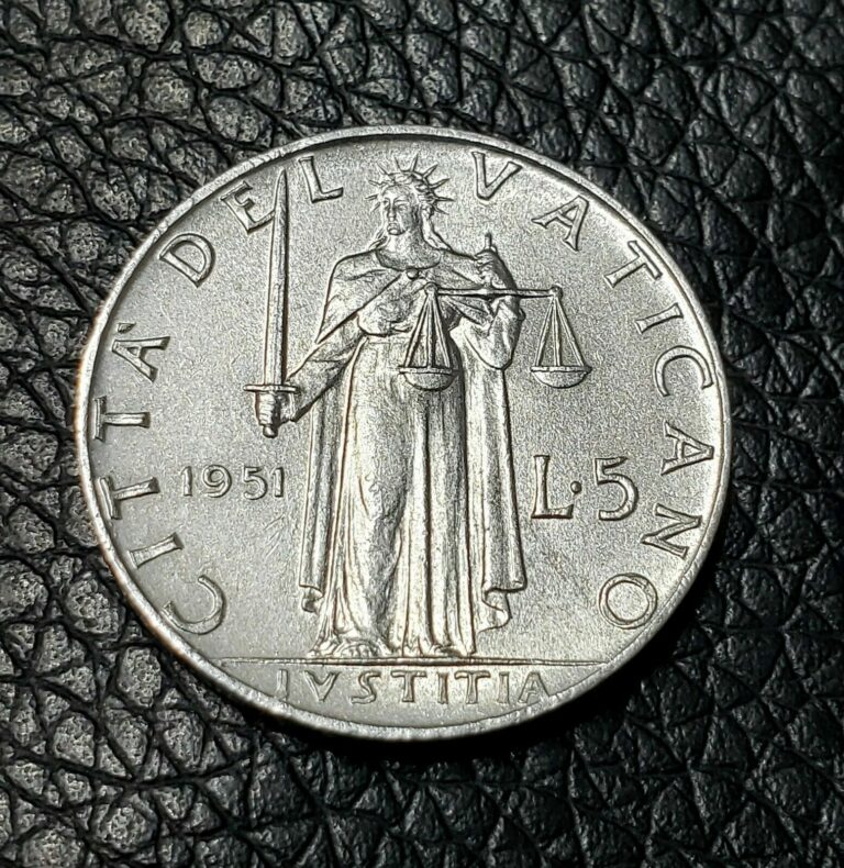 Read more about the article 1951 Vatican City 5 lira Coin