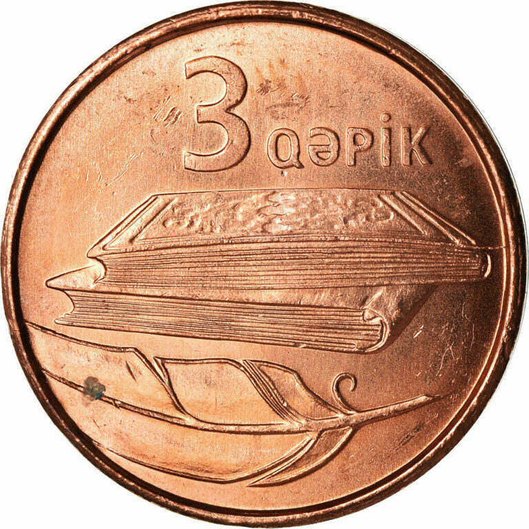 Read more about the article [#852805] Coin  Azerbaijan  3 Qapik  Undated (2006)  MS  Copper Plated Steel