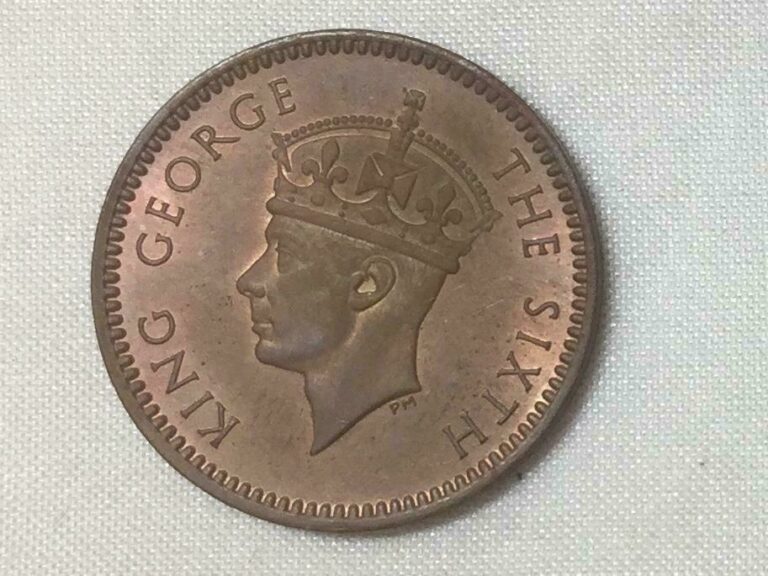 Read more about the article Mauritius 1949 Choice Uncirculated Cent Of King George VI  Free USA Shipping