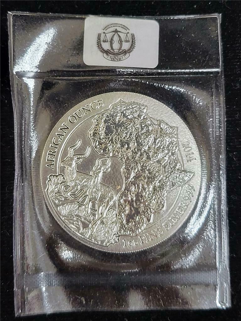 Read more about the article 2014 – RWANDA – AFRICAN WILDLIFE – 1 OZ SILVER