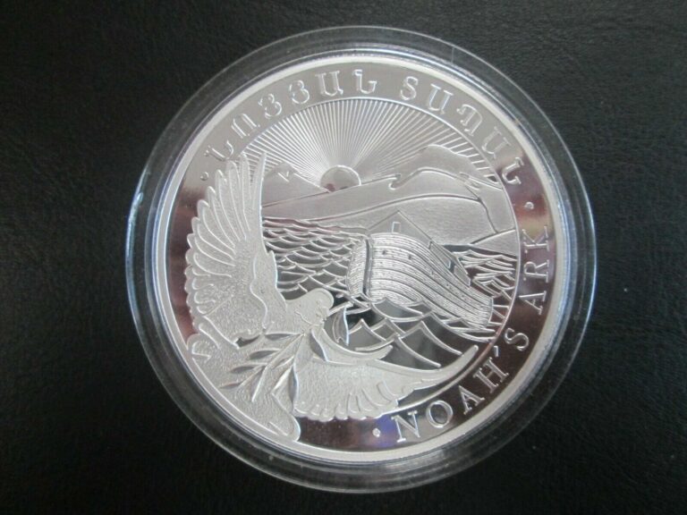 Read more about the article 2021 ARMENIA Noah’s Ark and Dove BIBLE SILVER PROOF ARMENIAN 1000 Dram/5oz Coin