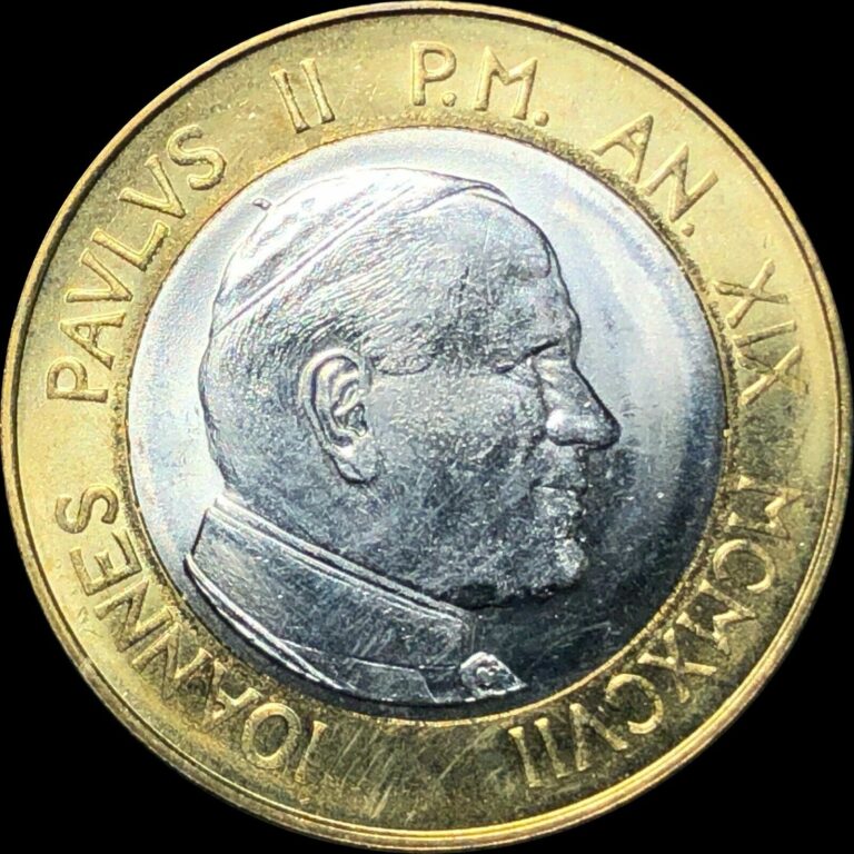 Read more about the article 1997 Vatican City 1000 Lire KM #286 Foreign Coin UNC