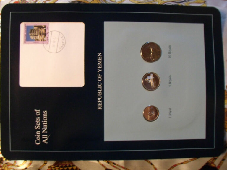 Read more about the article Coin Sets of All Nations Yemen UNC RARE 1 5 Riyal 1993 10 Riyal 1995